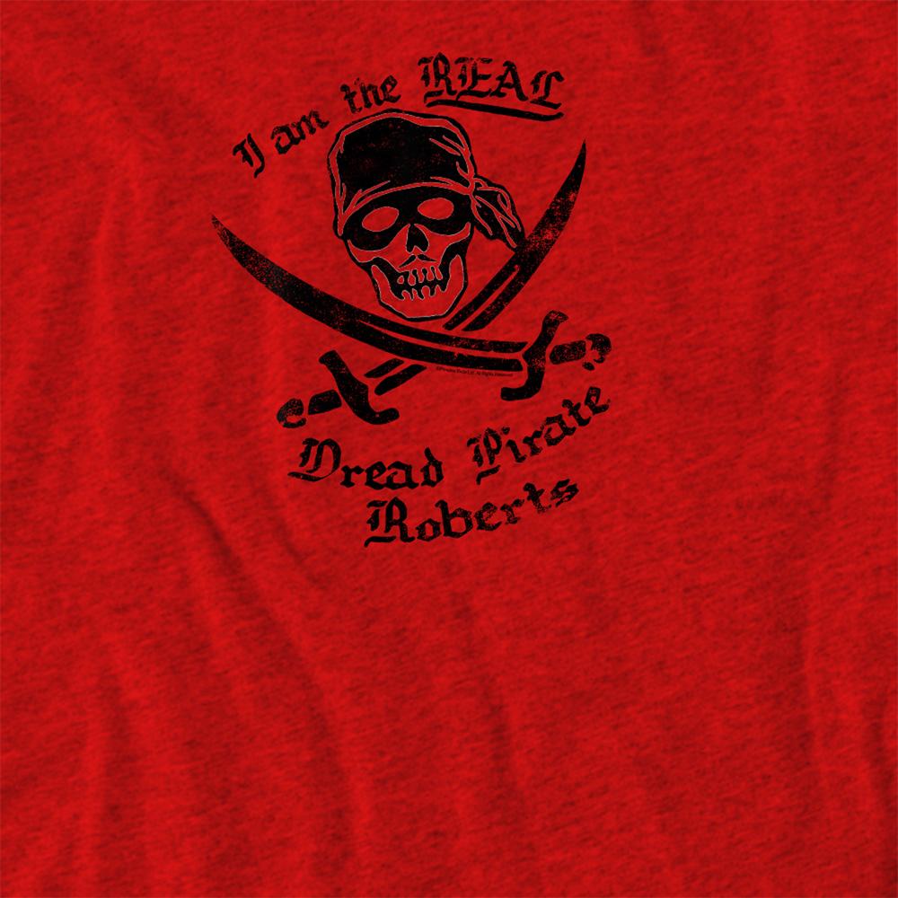 Charcoal - Lifestyle - The Princess Bride Unisex Adult The Real Dread Pirate Roberts Printed Heather T-Shirt