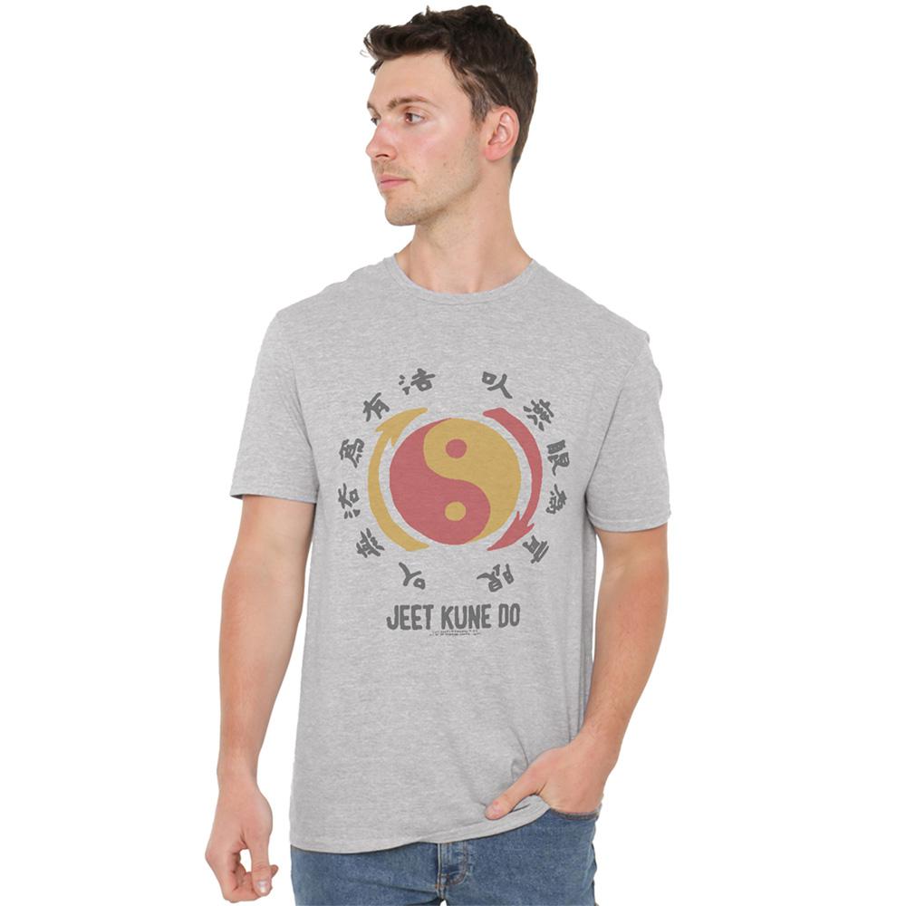 Athletic Heather - Back - Bruce Lee Unisex Adult The Yin & Yang T-Shirt