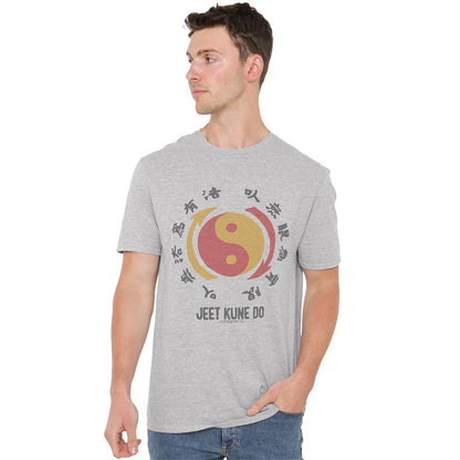 Athletic Heather - Back - Bruce Lee Unisex Adult The Yin & Yang T-Shirt