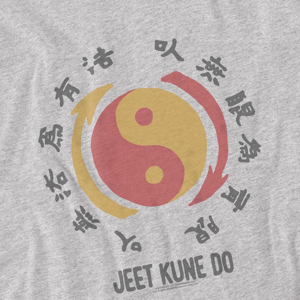 Athletic Heather - Side - Bruce Lee Unisex Adult The Yin & Yang T-Shirt