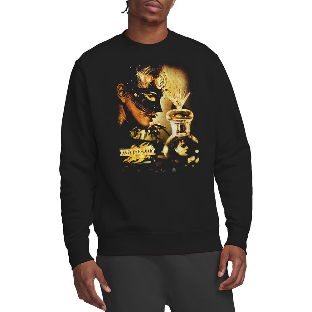 Black - Back - MirrorMask Unisex Adult Trapped Sweatshirt