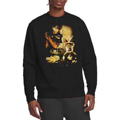 Black - Back - MirrorMask Unisex Adult Trapped Sweatshirt