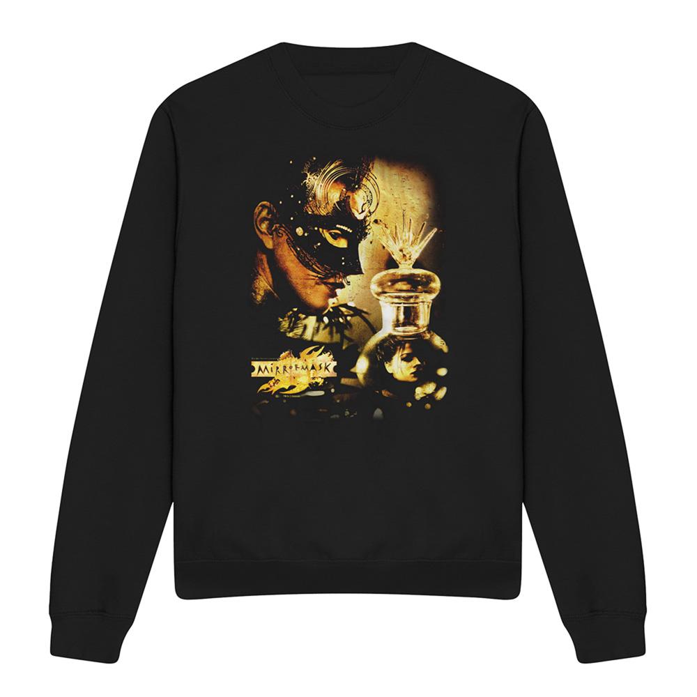 Black - Front - MirrorMask Unisex Adult Trapped Sweatshirt
