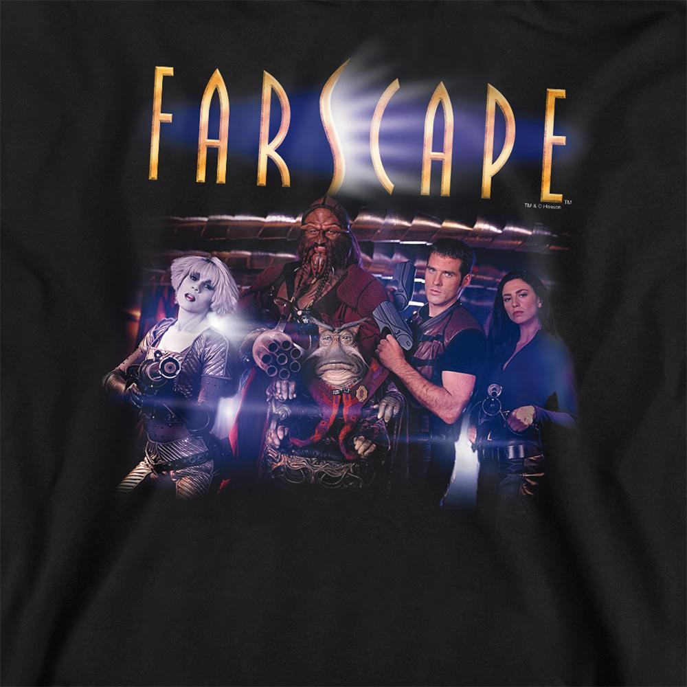 Black - Side - Farscape Unisex Adult Flarescape Sweatshirt