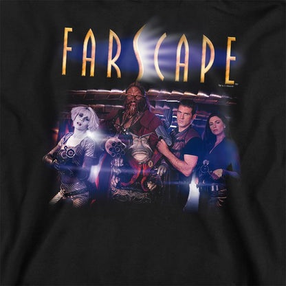 Black - Side - Farscape Unisex Adult Flarescape Sweatshirt