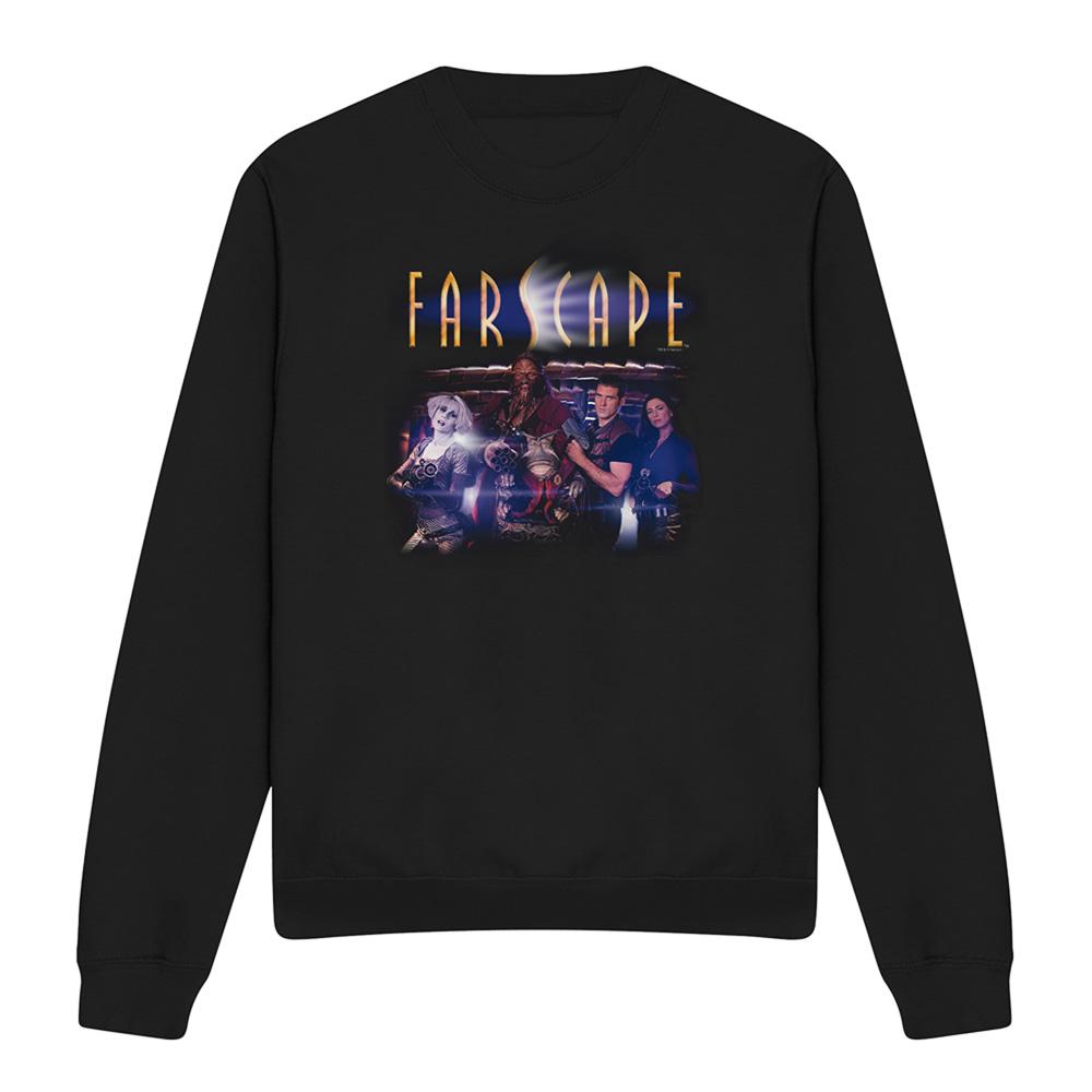 Black - Front - Farscape Unisex Adult Flarescape Sweatshirt
