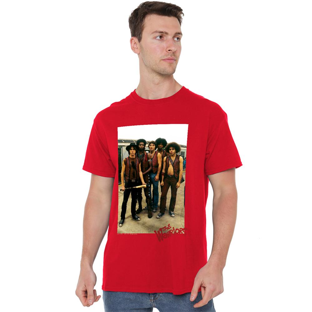 Red - Back - The Warriors Unisex Adult Old Film T-Shirt