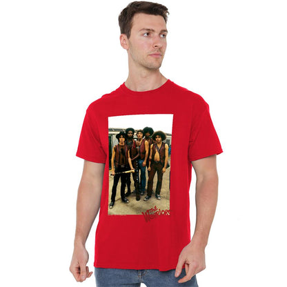 Red - Back - The Warriors Unisex Adult Old Film T-Shirt