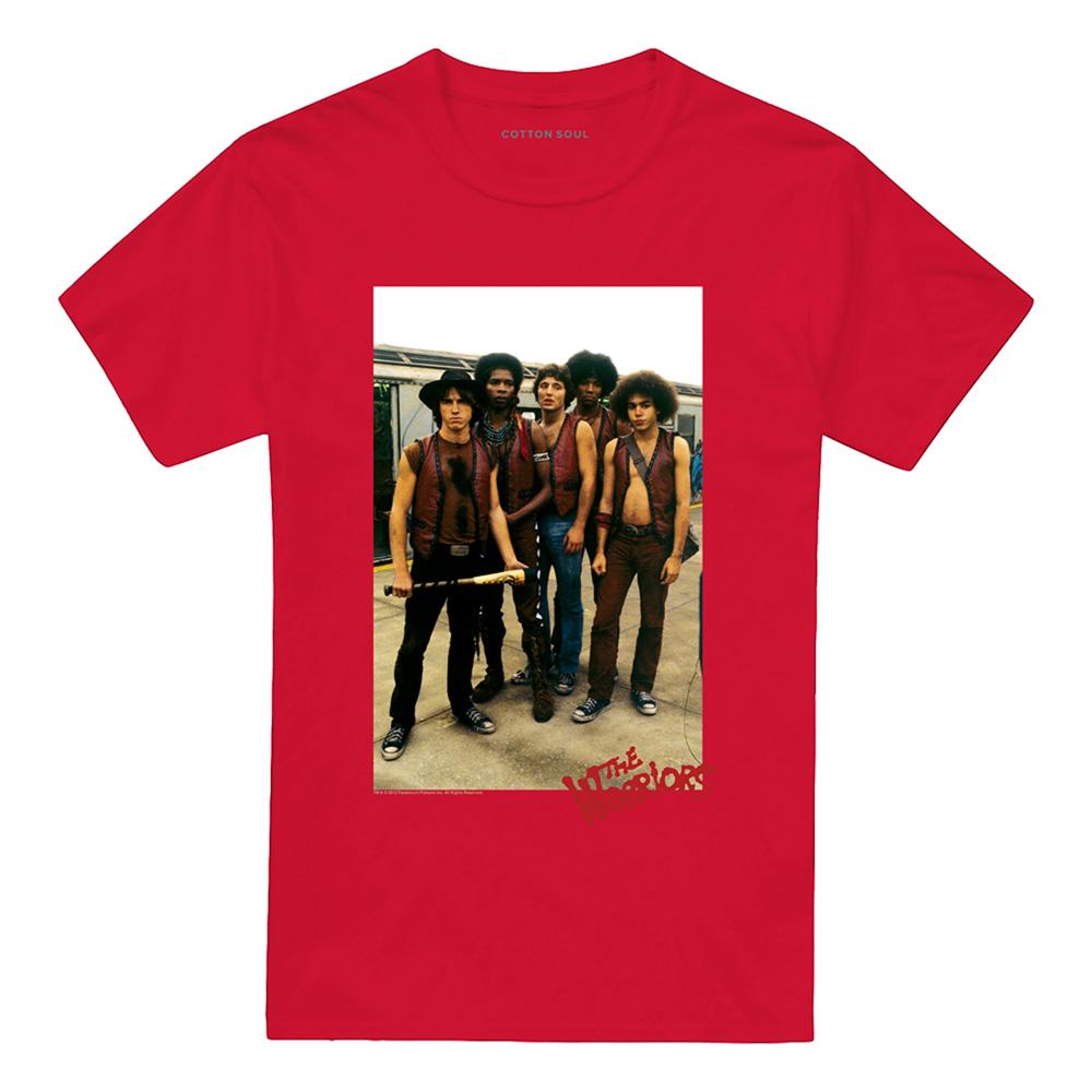 Red - Front - The Warriors Unisex Adult Old Film T-Shirt