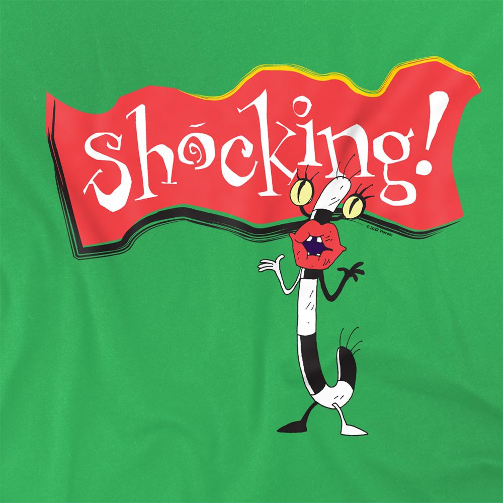 Kelly Green - Side - Aaahh!!! Real Monsters Unisex Adult Shocking Oblina T-Shirt