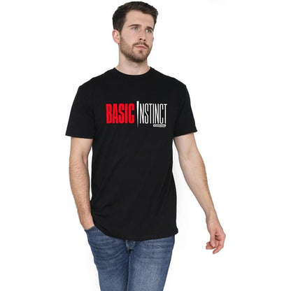 Black - Side - Basic Instinct Mens Logo T-Shirt