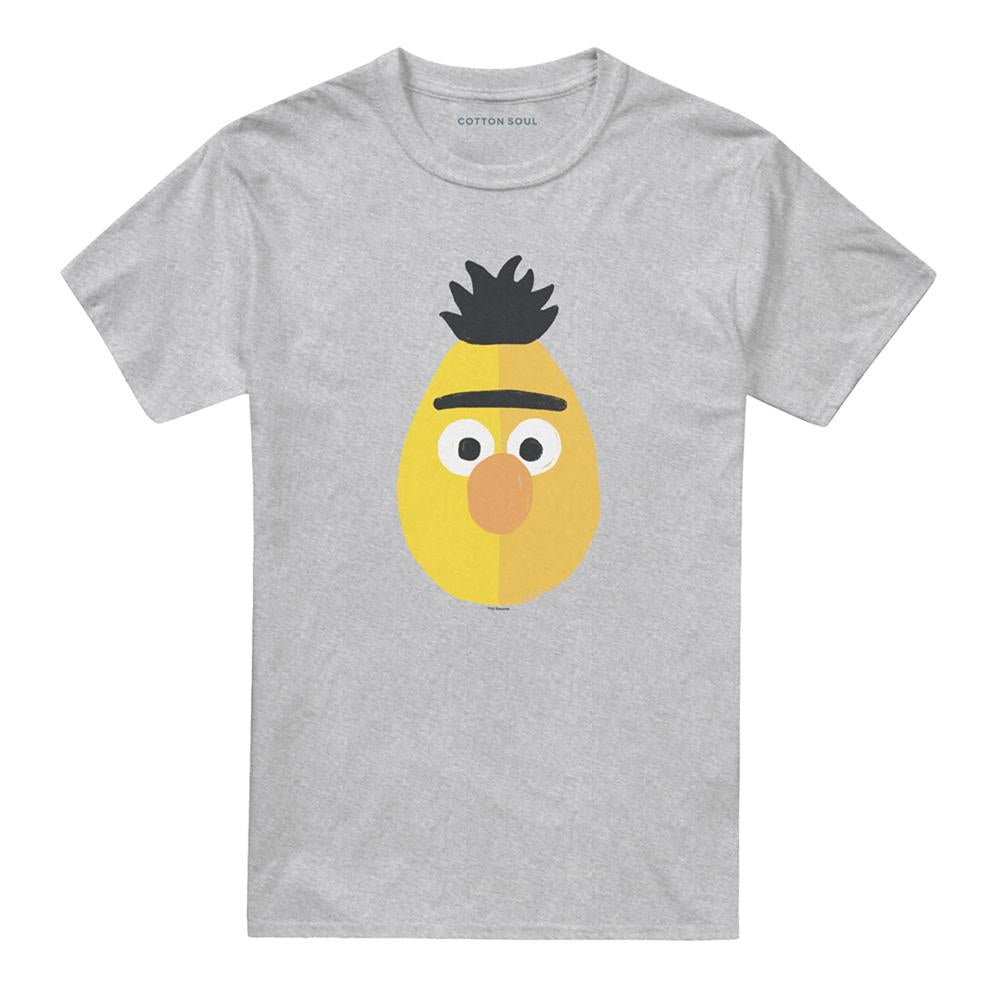 Athletic Heather - Front - Sesame Street Unisex Adult Bert T-Shirt