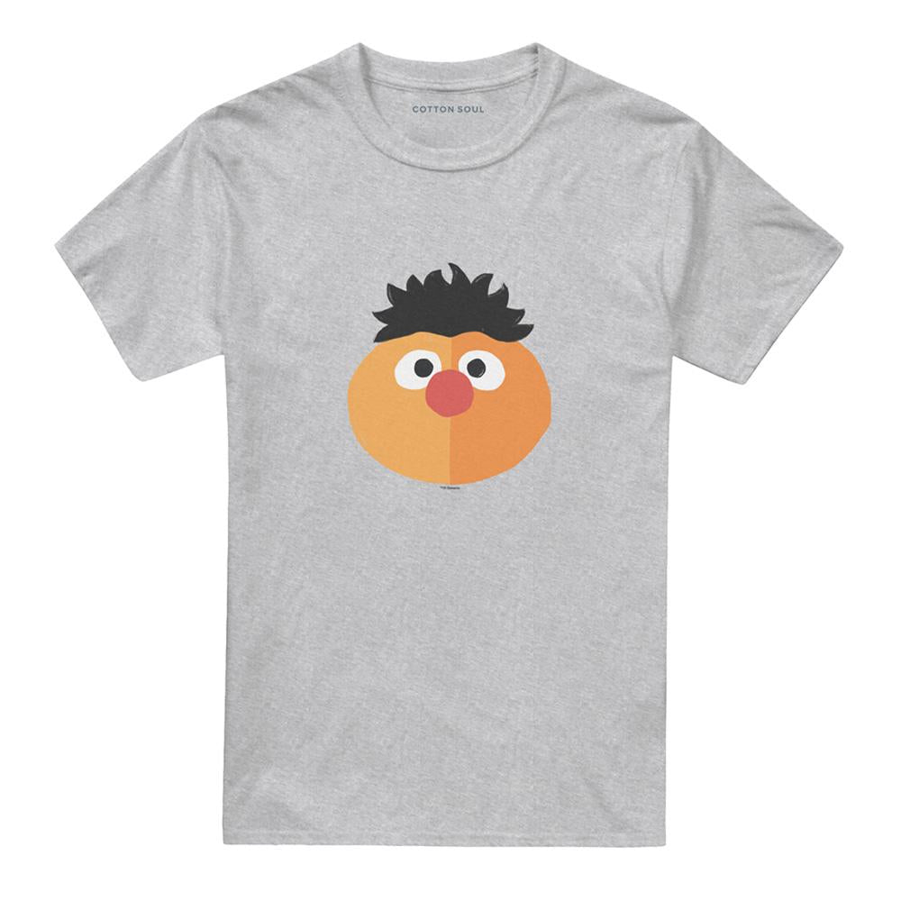 Athletic Heather - Front - Sesame Street Unisex Adult Ernie Expressions T-Shirt