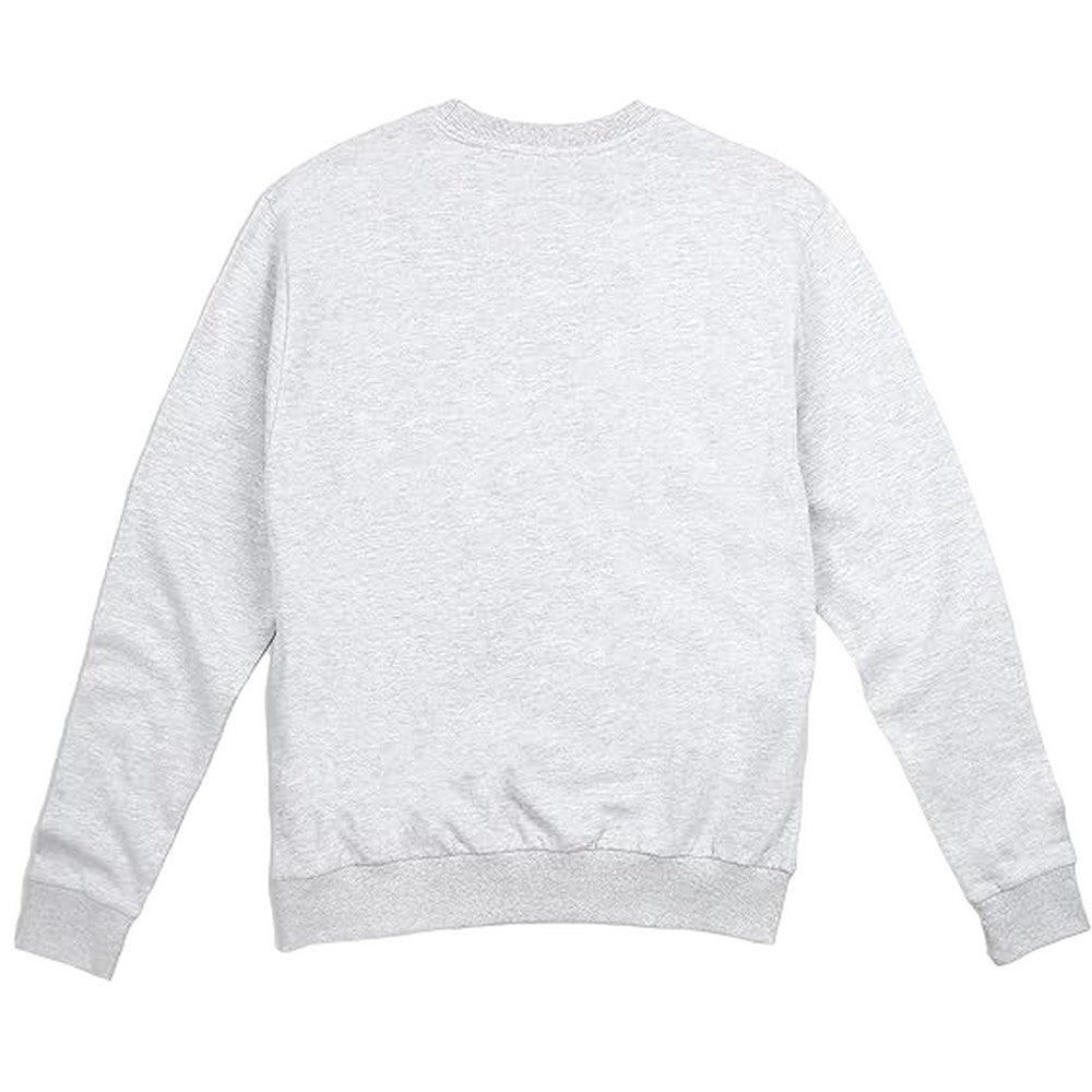 Sports Grey - Back - Cotton Soul Womens-Ladies Plain Crew Neck Sweatshirt