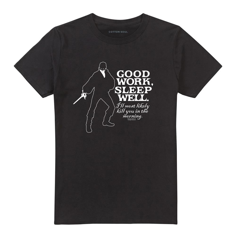 Black - Front - The Princess Bride Unisex Adult Good Work T-Shirt