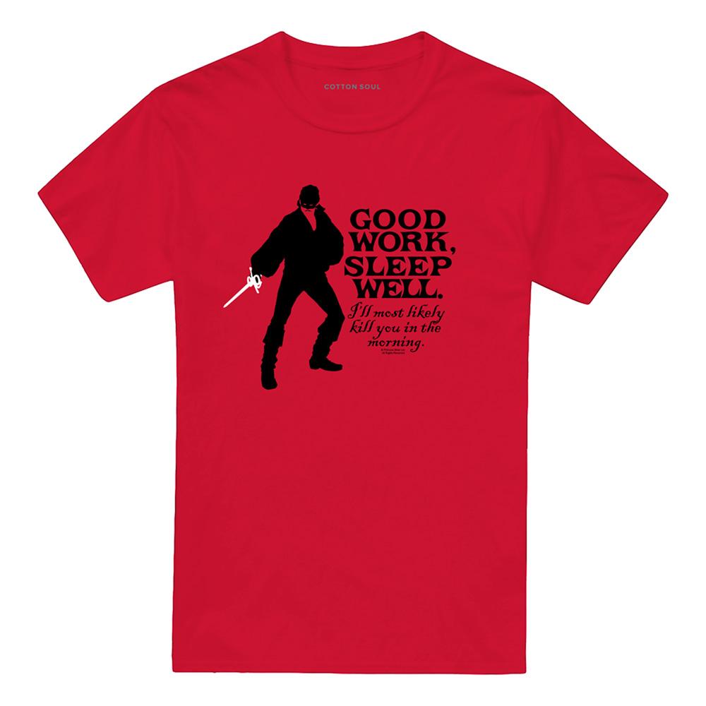 Red - Front - The Princess Bride Unisex Adult Good Work T-Shirt