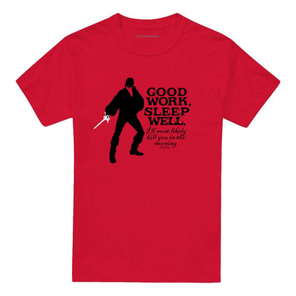 Red - Front - The Princess Bride Unisex Adult Good Work T-Shirt