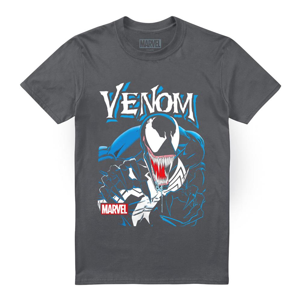 Charcoal - Front - Venom Unisex Adult Antihero T-Shirt
