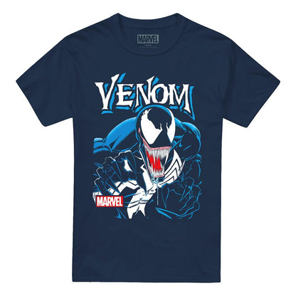 Navy - Front - Venom Unisex Adult Antihero T-Shirt