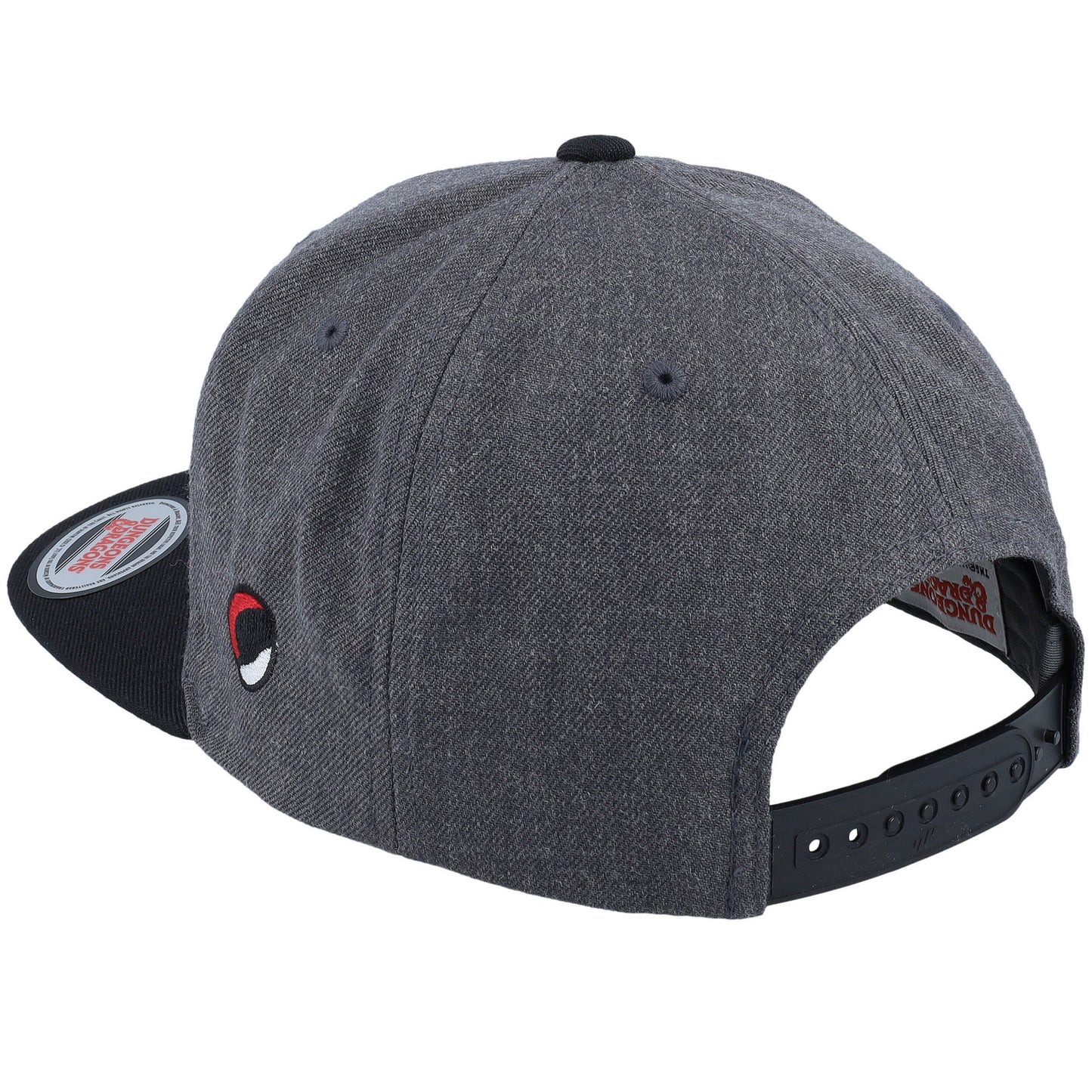 Black-Grey - Back - Dungeons & Dragons Mens Emblem Snapback Cap