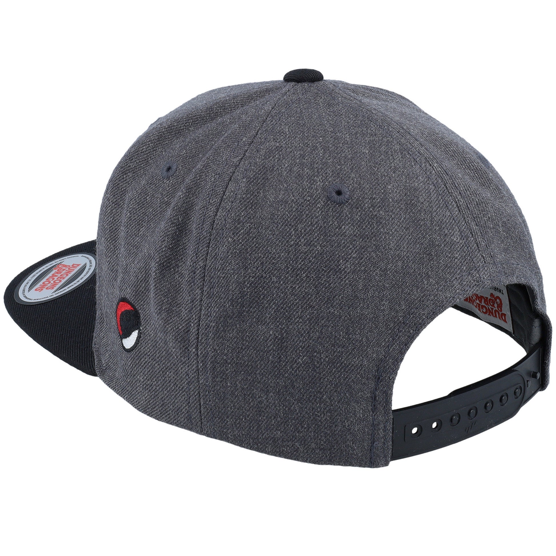 Black-Grey - Back - Dungeons & Dragons Mens Emblem Snapback Cap