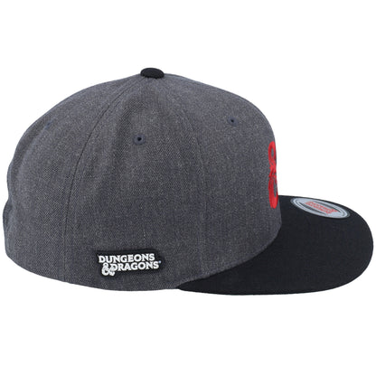 Black-Grey - Side - Dungeons & Dragons Mens Emblem Snapback Cap