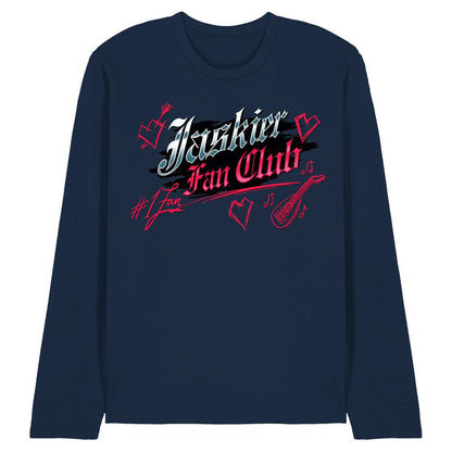 Navy - Front - The Witcher Unisex Adult Jaskier Fan Club Jaskier Long-Sleeved T-Shirt