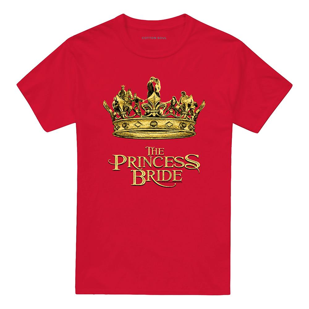 Red - Front - The Princess Bride Unisex Adult Crown T-Shirt