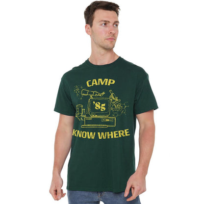 Hunter Green - Back - Stranger Things Mens Camp Know Where 1989 T-Shirt