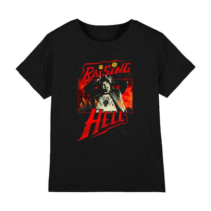 Black - Front - Stranger Things Childrens-Kids Raising Hell Eddie Munson T-Shirt
