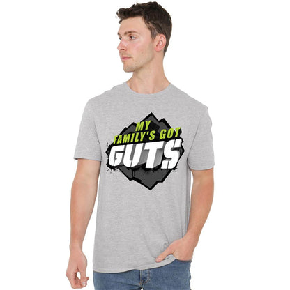 Athletic Heather - Back - My Familys Got Guts Unisex Adult For Light Logo T-Shirt