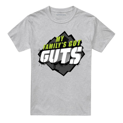 Athletic Heather - Front - My Familys Got Guts Unisex Adult For Light Logo T-Shirt