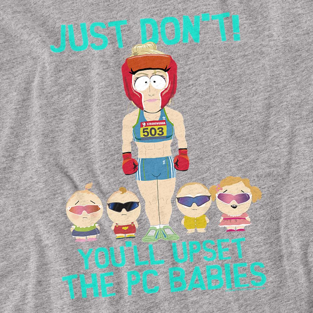 Athletic Heather - Back - South Park Unisex Adult PC Babies T-Shirt