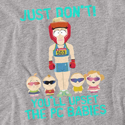 Athletic Heather - Back - South Park Unisex Adult PC Babies T-Shirt