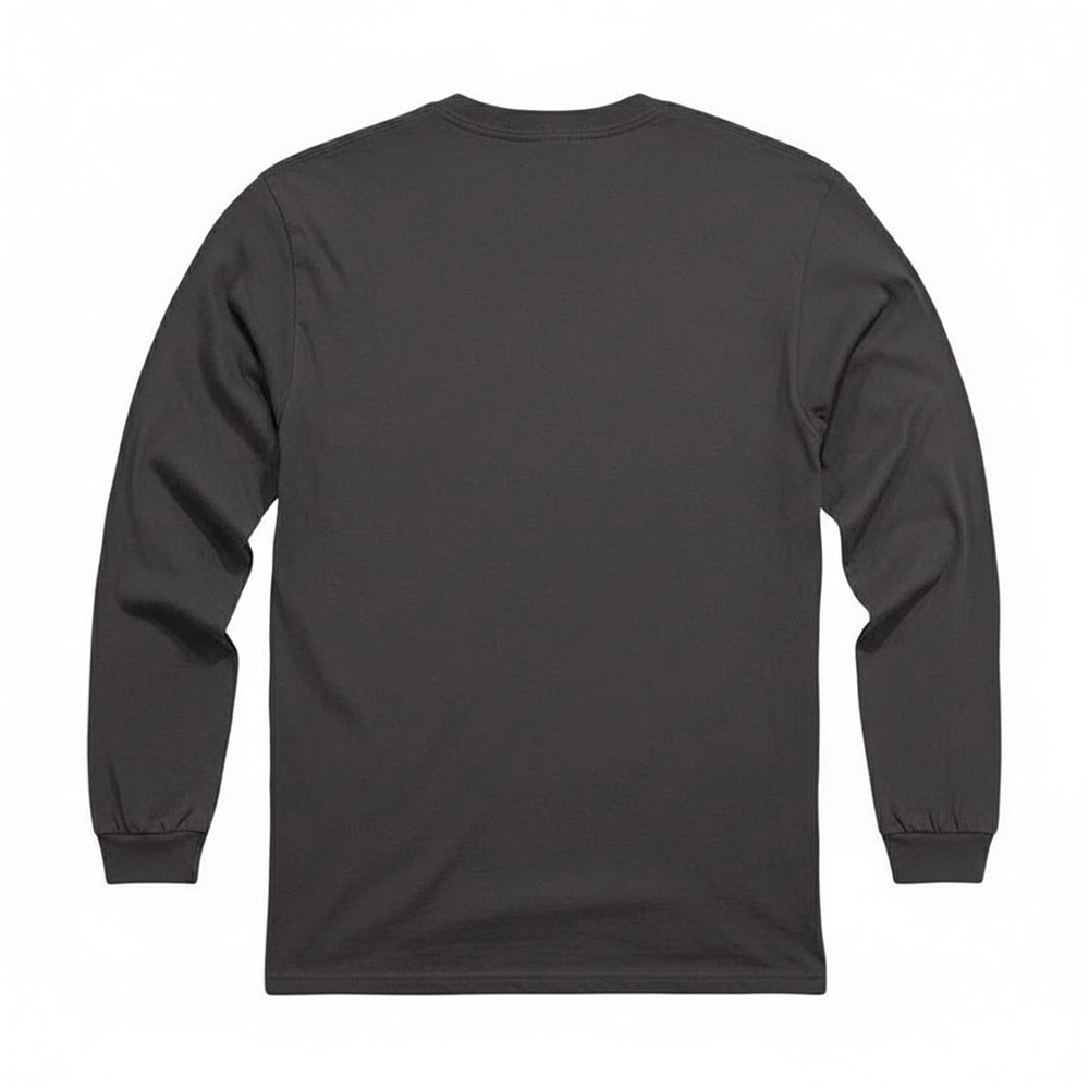 Charcoal - Back - Wild Wings Unisex Adult Painted Horses Long-Sleeved T-Shirt