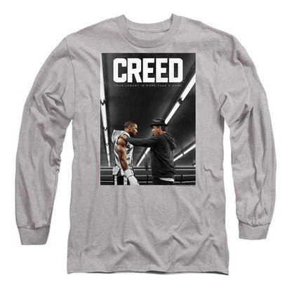 Athletic Heather - Front - Creed Unisex Adult Poster Long-Sleeved T-Shirt