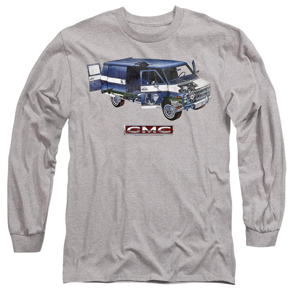 Athletic - Front - GMC Unisex Adult Van Long-Sleeved T-Shirt