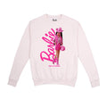 Pale Pink - Front - Barbie Womens-Ladies Pink Power Crew Neck Sweatshirt