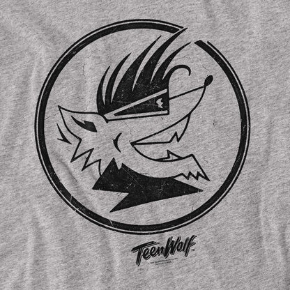 Athletic Heather - Side - Teen Wolf Unisex Adult Wolf Head Long-Sleeved T-Shirt