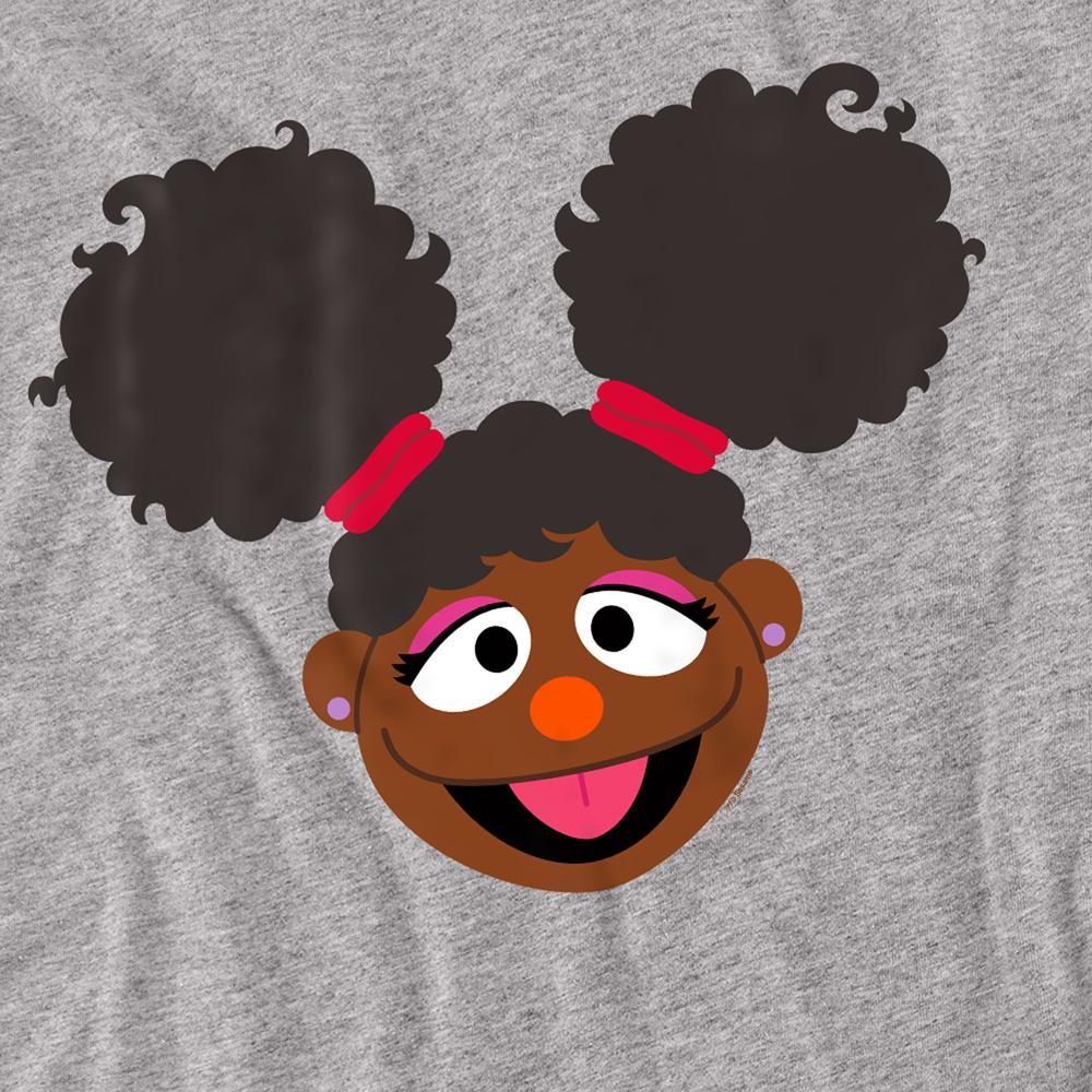 Athletic Heather - Side - Sesame Street Unisex Adult Gabrielle Face Long-Sleeved T-Shirt