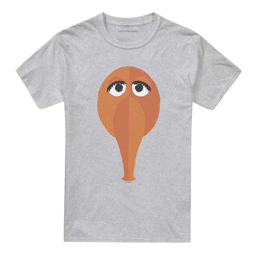 Athletic Heather - Front - Sesame Street Unisex Adult The Smirk Snuffy T-Shirt