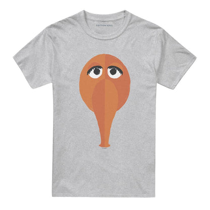 Athletic Heather - Front - Sesame Street Unisex Adult The Smirk Snuffy T-Shirt