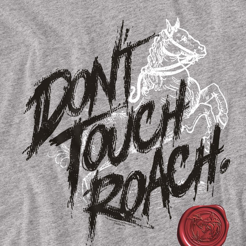 Athletic Heather - Back - The Witcher Unisex Adult Don´t Touch Roach Long-Sleeved T-Shirt