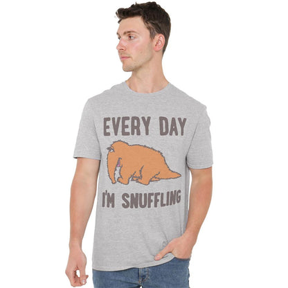 Athletic Heather - Back - Sesame Street Unisex Adult The Snuffle Shuffle T-Shirt
