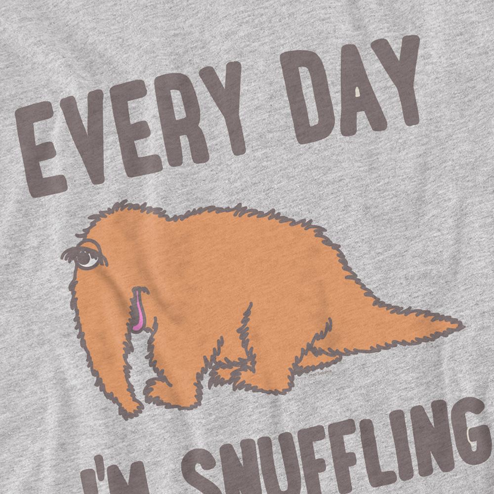 Athletic Heather - Side - Sesame Street Unisex Adult The Snuffle Shuffle T-Shirt