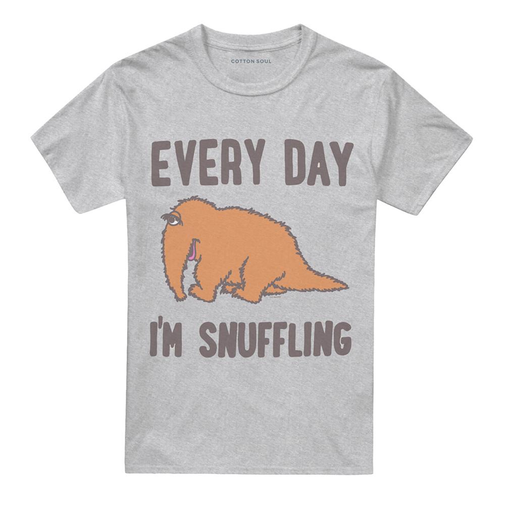 Athletic Heather - Front - Sesame Street Unisex Adult The Snuffle Shuffle T-Shirt