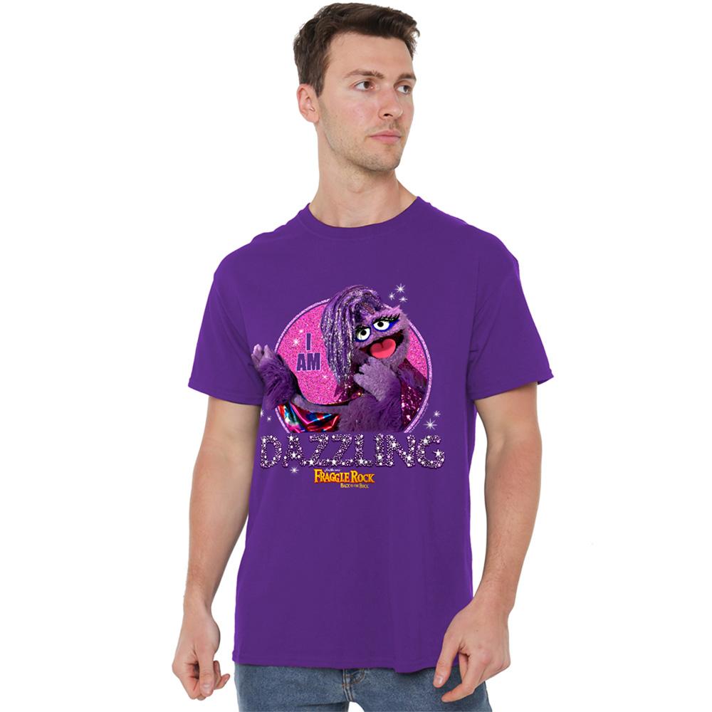 Purple - Back - Fraggle Rock Unisex Adult I Am Dazzling Great Glitterini Pride T-Shirt