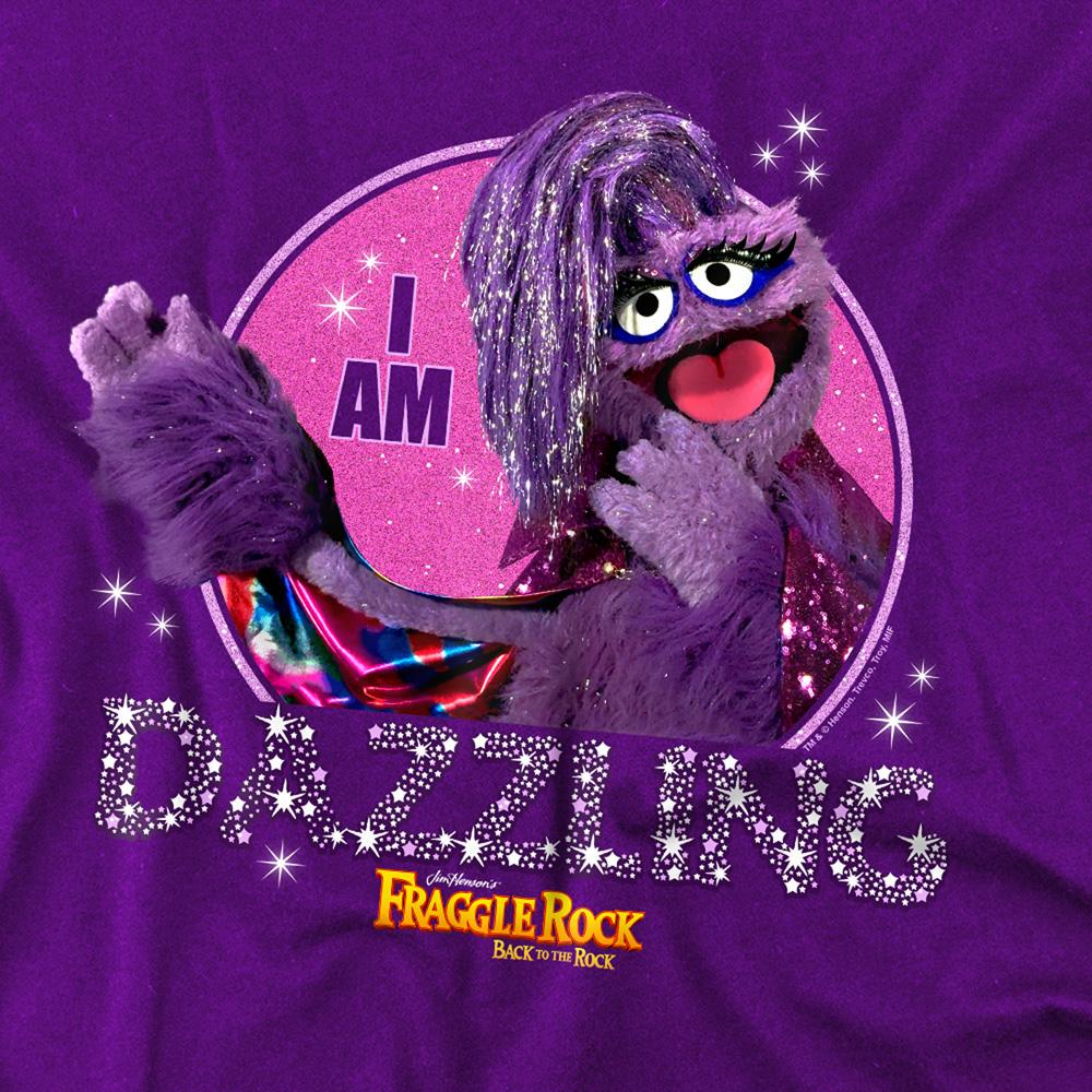 Purple - Side - Fraggle Rock Unisex Adult I Am Dazzling Great Glitterini Pride T-Shirt