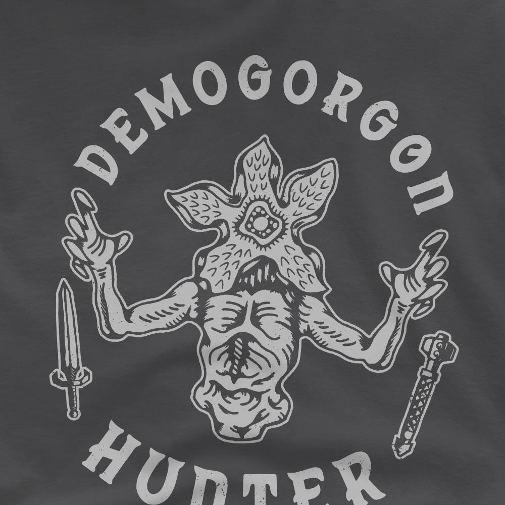Charcoal - Side - Stranger Things Childrens-Kids Demogorgon Hunter T-Shirt