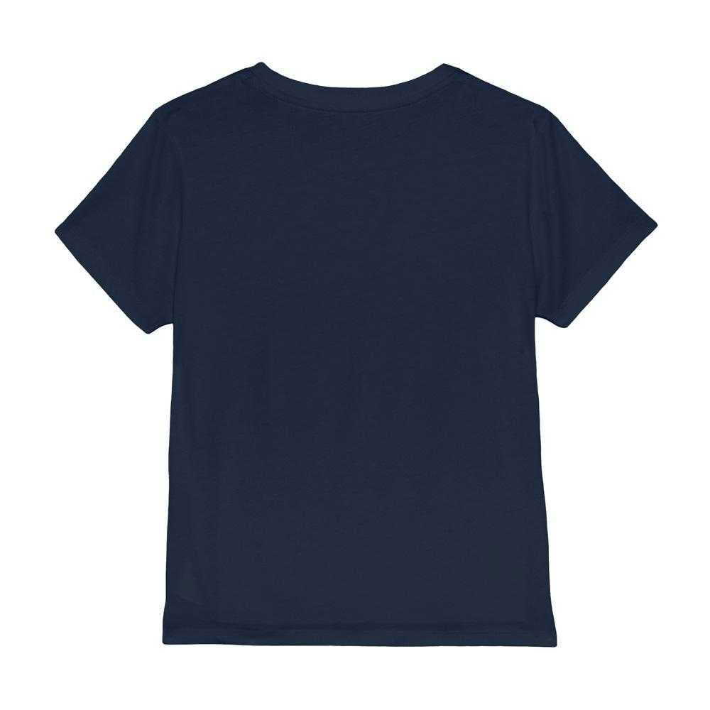 Navy - Back - Stranger Things Childrens-Kids Cartoon Group T-Shirt